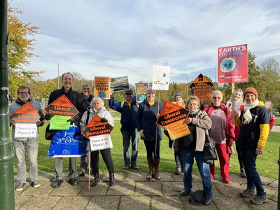 Lib Dems at Climate walk