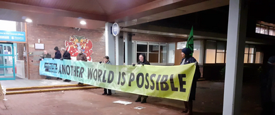 Protest banner