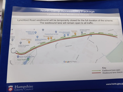 Lynchford road improvement scheme